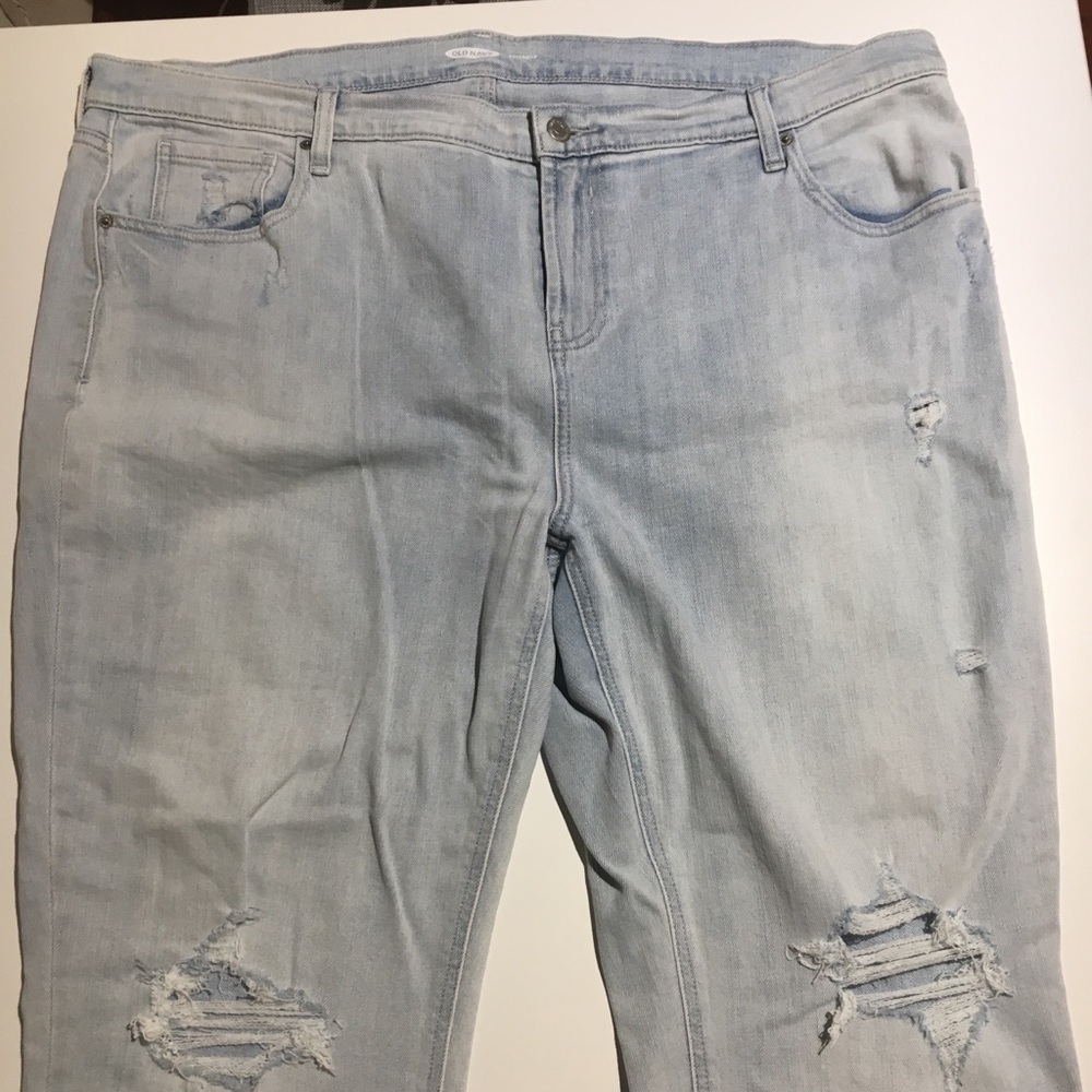 Distressed jeans